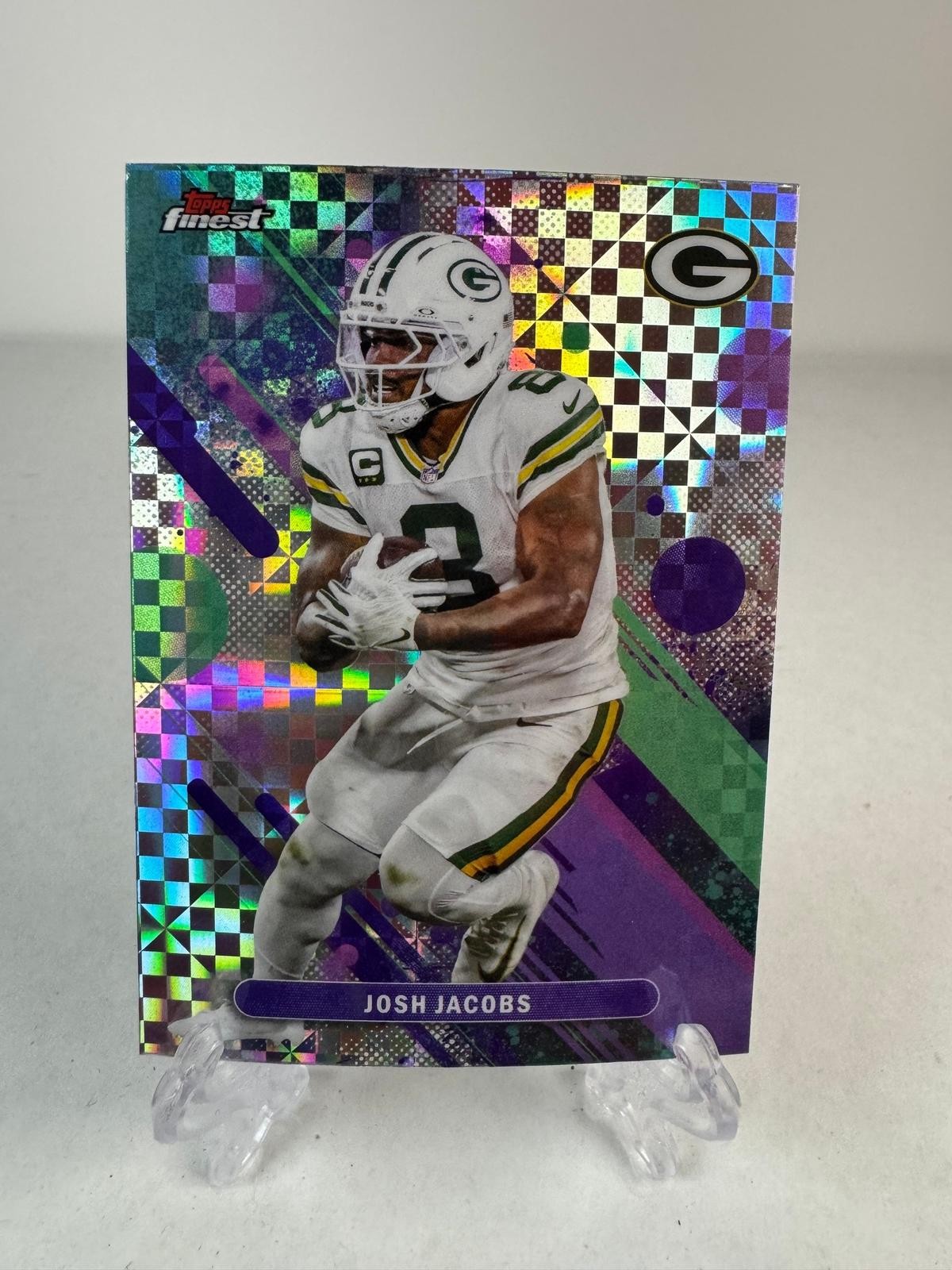 2025 Finest #76 Josh Jacobs X-Fractor