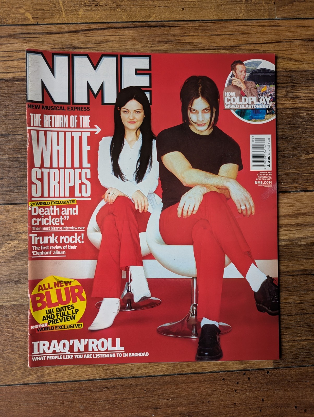 NME Mar 2003 The White Stripes, Coldplay, Blur, Har Mar Superstar, Steve O