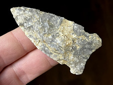 EXCEPTIONAL GRAHAM CAVE POINT MISSOURI ARROWHEAD AUTHENTIC INDIAN ARTIFACT OZ2