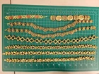 Vintage Gold Tone Necklace Bracelet Lot Costume Jewelry Designer Fashion Estate