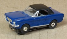 Model Motoring Ford Mustang Blue HO Slot Car