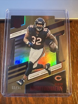 David Montgomery 2022 Panini Donruss Elite Aspirations Die-Cut #70 Lions /24