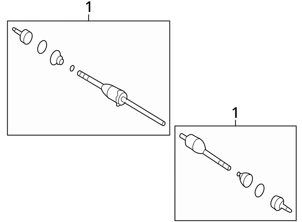 2008-2019 Ford Taurus Axle Shaft Front Driver Cv C/v QVKKZ - Image 3 of 3
