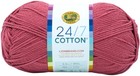 Lion Brand 24/7 Cotton Yarn-Terracotta - 3 Pack
