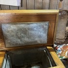 Vintage Antique Oak Raised Panel ICE BOX Cabinet Chest Wooden ICEBOX Top Opens — photo 4