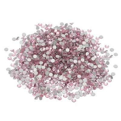 For SS10, 1440Pcs Diamond Glass Rhinestones, Light Pink Artificial Gems