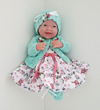 Dolls Clothes for 14 in / 35 cm  BERENGUER LA NEWBORN / REBORN Mint White