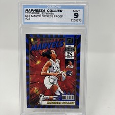 2025 Panini Donruss WNBA Net Marvels Napheesa Collier 22 Press Proof Blue MINT 9