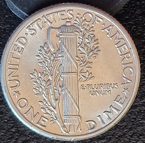 1937 P Philadelphia Mercury Dime 10c MS BU Uncirculated FSB Full Split Bands