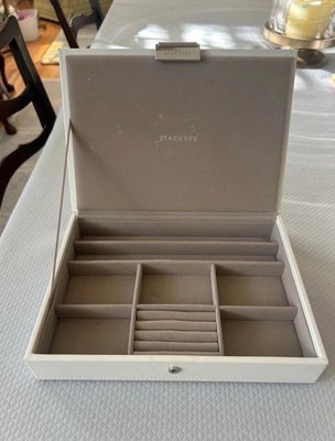 Stackers Jewelry Box Grey Top Box With Snap Lid