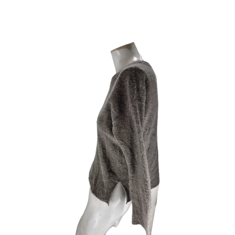 Suéter para mujer James Perse 0 marrón tejido cachemir puro pescador Foto 4 de 4