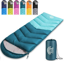 Sleeping Bag 4 Seasons Adults  Kids for Camping Hiking Trips Warm Cool Weather,