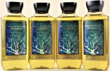 QTY 4 - Bath Body Works WICKED VANILLA WOODS Body Wash Shower Gel 10oz