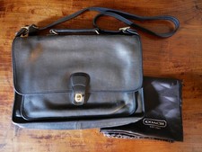 Vtg Coach Metropolitan Briefcase Bag 5180 Black Leather 1999 Devil Wears Prada 2
