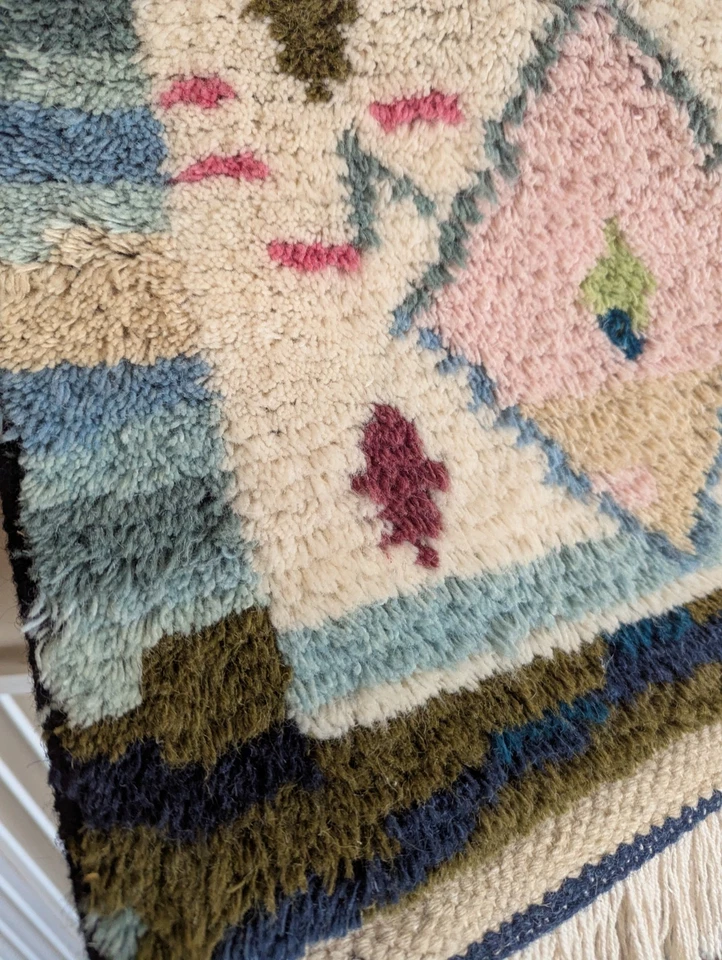 Colgante de pared tejido de lana Anthropologie Pamela 20x35 --Muy bonito Foto 4 de 4