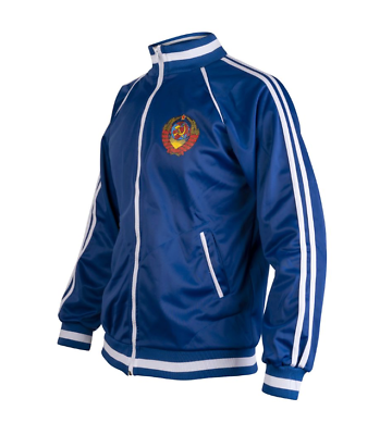 CCCP Blue Track Jacket USSR Football Sport Vintage Retro CCCP Blue Track Jacket USSR Football Sport Vintage Retro