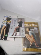 Vintage Nylon PantyHose Imported Hi Socks Toe
