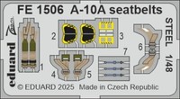 MW22 Eduard FE1506 A-10A Seatbelts Steel 1/48 Zoom Set For Great Wall Hobby