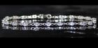 Bracelet - Sterling Silver 7.5” Lab Natural 1 Carat Beautiful Tanzanite Infinity