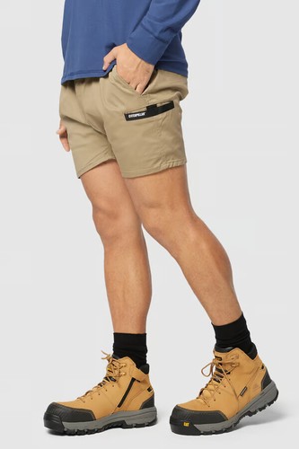 CAT Haul Workwear Drawstring Waist Shorts CP1820031 Khaki Navy - Picture 14 of 23