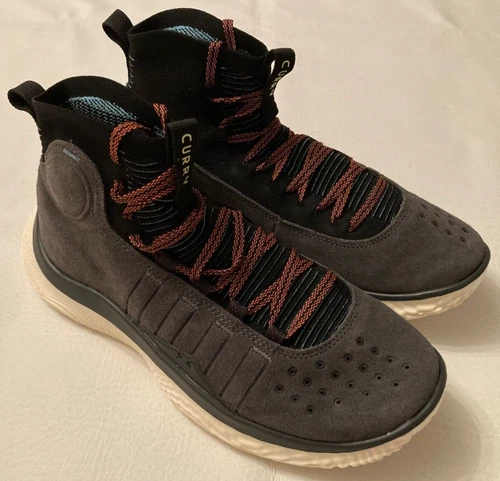UNDER ARMOUR STEPH CURRY 4 FLOTRO JET GREY BASKETBALL SHOES 3024861-101 MENS 8
