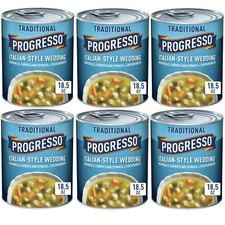Progresso Traditional Italian-Style WEDDING Soup 18.5oz. (6 Cans)