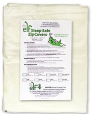 Sleep Safe Zip Cover Bed Bug Vinyl Box Spring Encasement Protector - Crib 6"