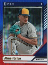 2024 Donruss #37 Abner Uribe Red and Blue