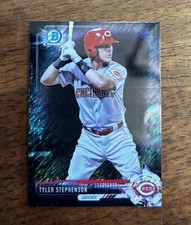 2017 Bowman Chrome MINI Prospects BLACK SHIMMER TYLER STEPHENSON /100