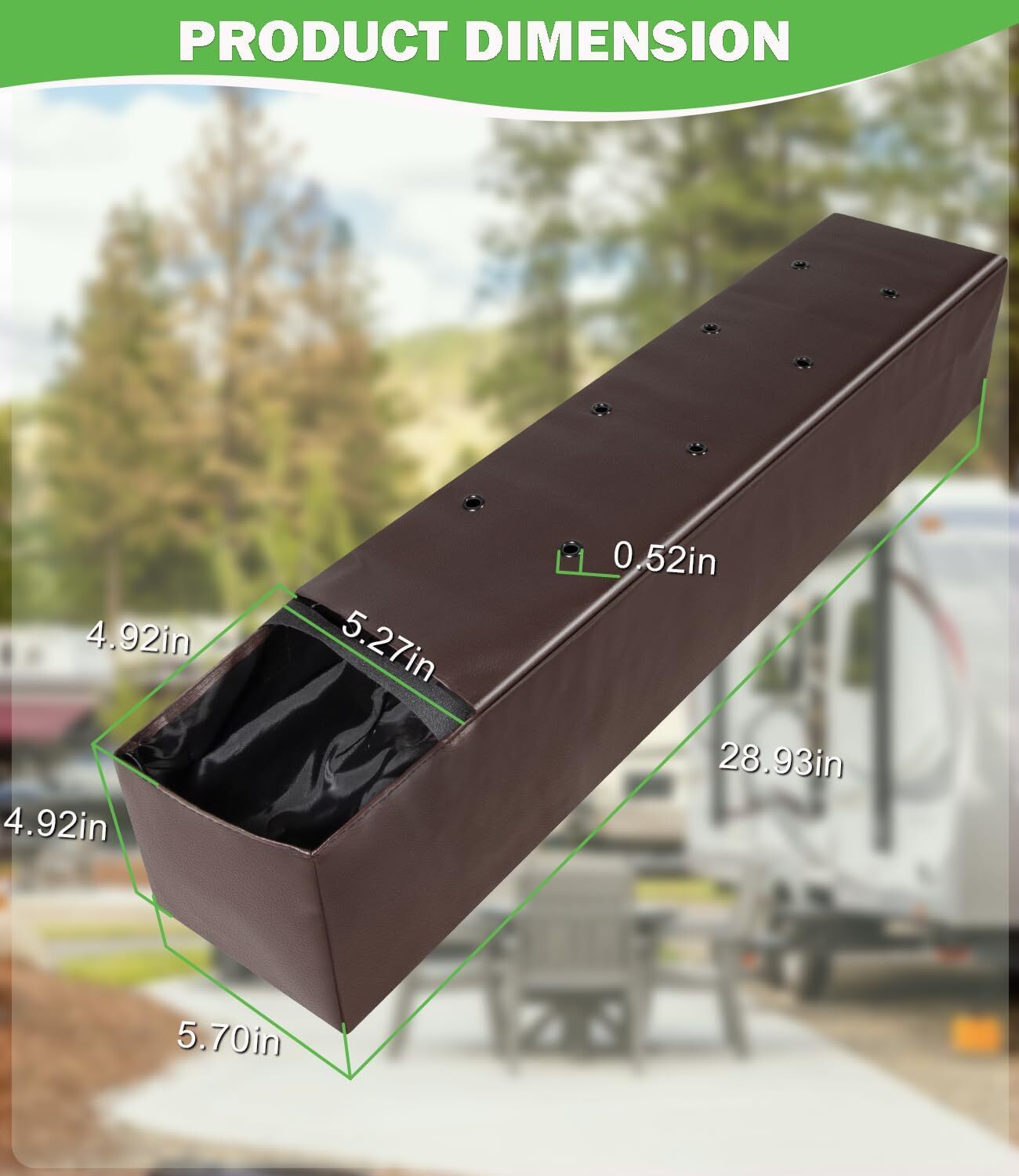 for Blue Ox BX88309 Avail Ascent Apollo Tow Bar Cover Storage Bag Protection