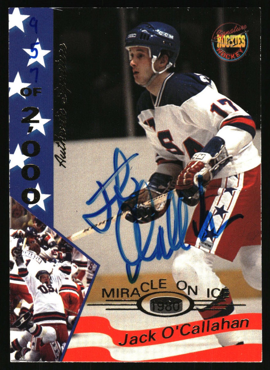 Jack O'Callahan 1995 Signature Rookies Miracle on Ice Signatures