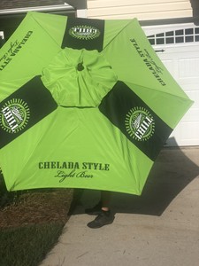 Miller Chelada Lite It S Miller Chill Time Beer Umbrella Market Patio Style New Ebay