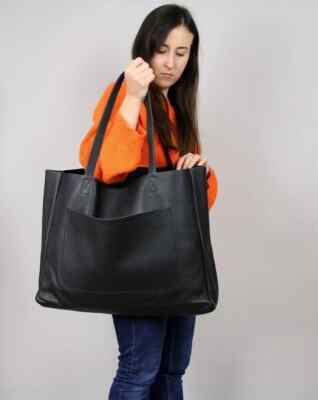 Tote Bag High Quality Oversize handbag Cowhide Leather Shoulder bag for Women's