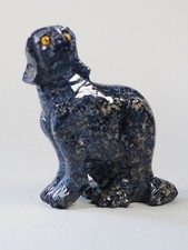 Lapislazuli Steinfigur Hund dackel figur Skulptur Dog dachshund afghanistan 21/9