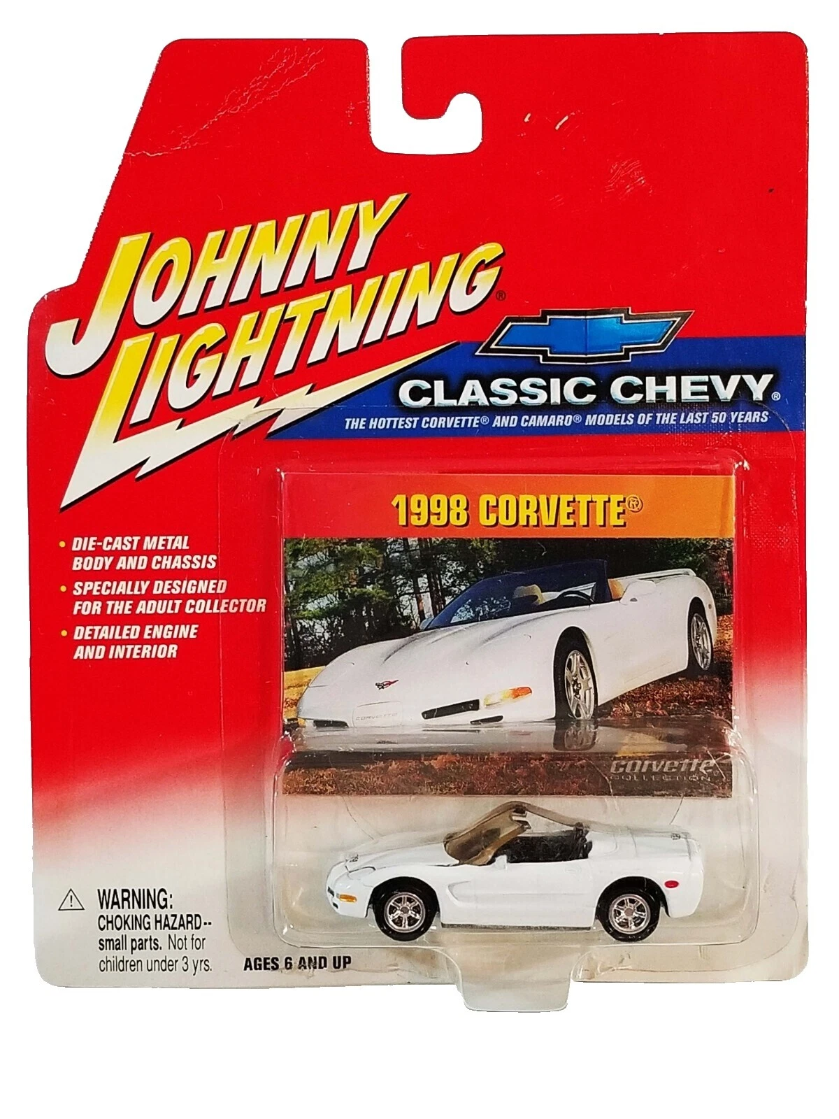 Fabricación de colección Blanca Johnny Lightning Diecast coches, camiones y camionetas