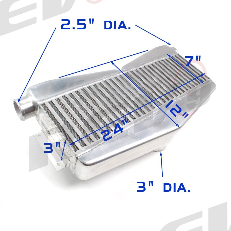 INTERCOOLER DOBLE TURBO UNIVERSAL REV9 V2 FMIC 27X13X3.5 400-800HP 2 EN