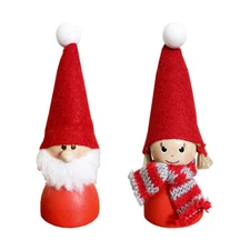 Swedish Tomte Santa Figure 5" Christmas Gnome Wood Elf Nisse Winter Scandinavian