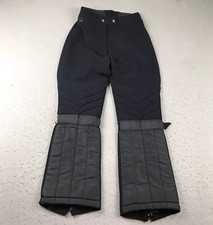 Obermeyer Snow Pants Womens 10R Black Woolen Lined Insulated Snowboarding Ski