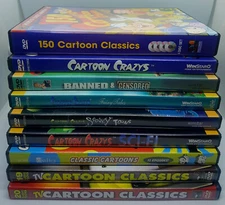 CARTOON CLASSICS DVDs (BETTY BOOP, FELIX THE CAT, POPEYE, RAGGEDY ANN, SUPERMAN)