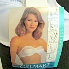 90s Gelmart 3006 Bridal Convertible MultiWay Straps Strapless Underwire Bra 36C