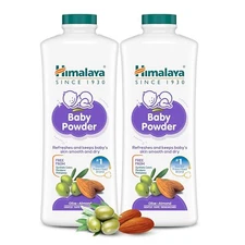 Himalaya Baby Powder 400g (Pack of 2) | Refreshes keeps baby's skin smooth & dry