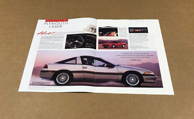 Vintage 1990 Plymouth Cars Dealership Brochure Catalog | eBay