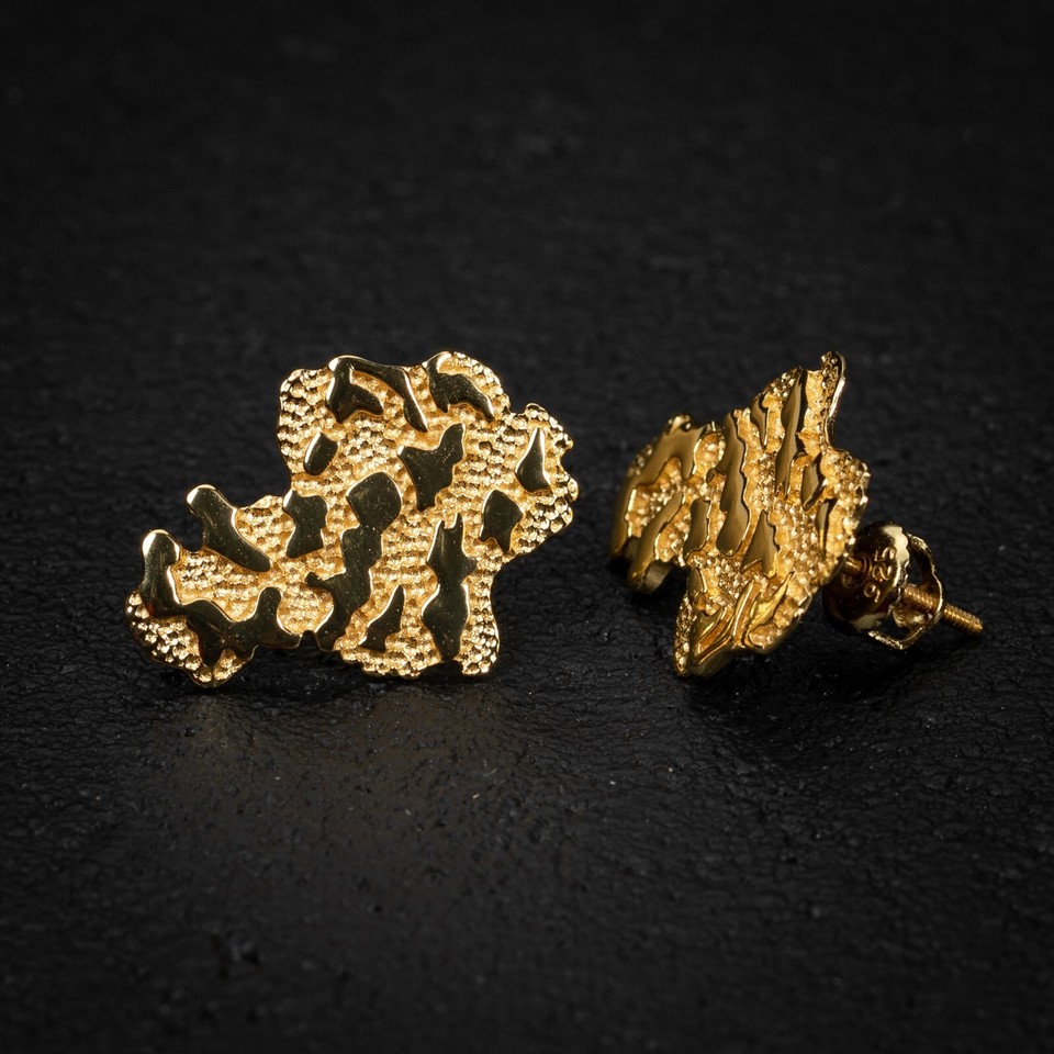 Bling King Gold Vergoldet Rund Iced Out Zirkonia Schraubverschluss