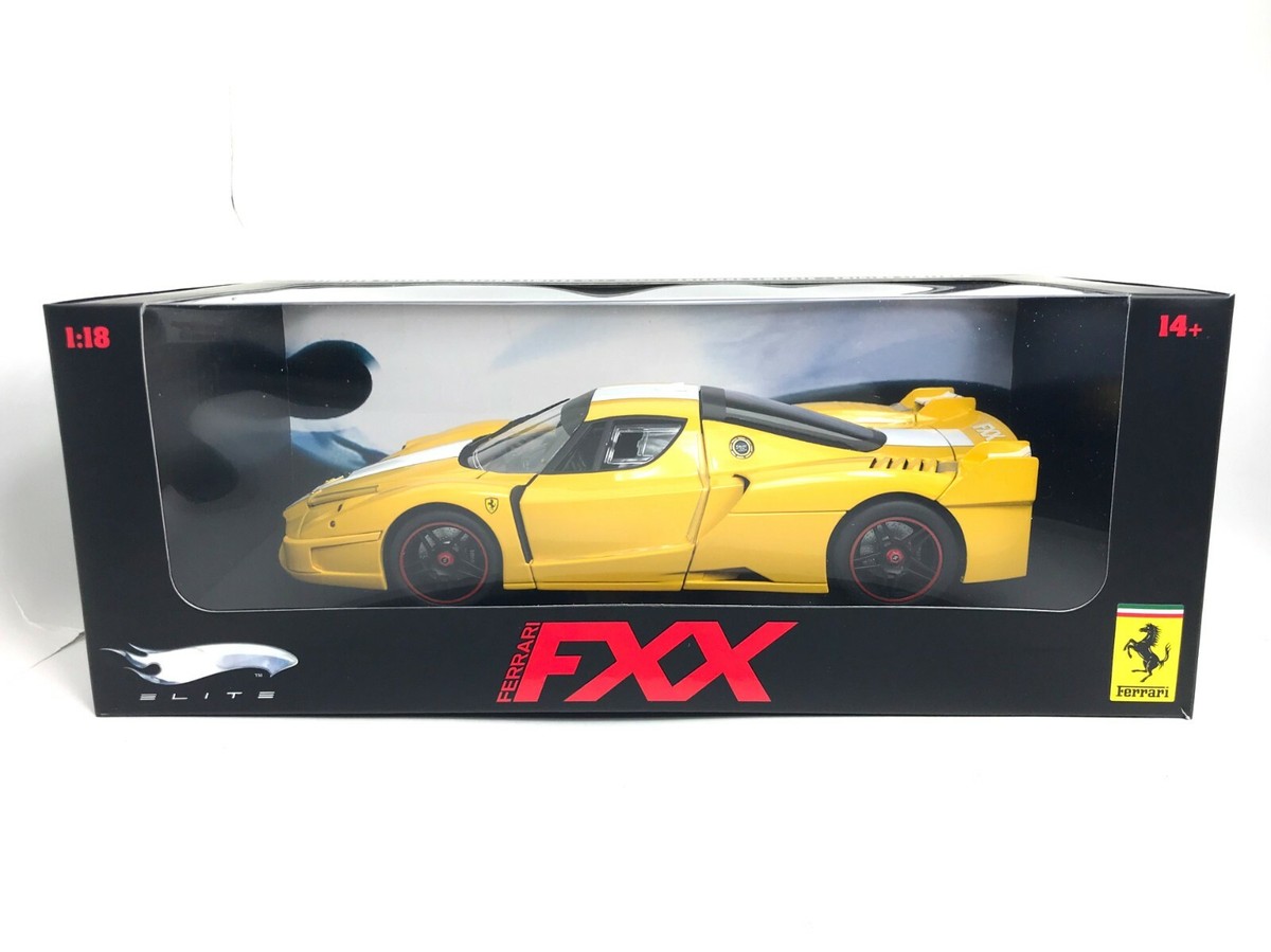 1:18 Hot Wheels Elite Ferrari FXX Yellow Limited Edition diecast