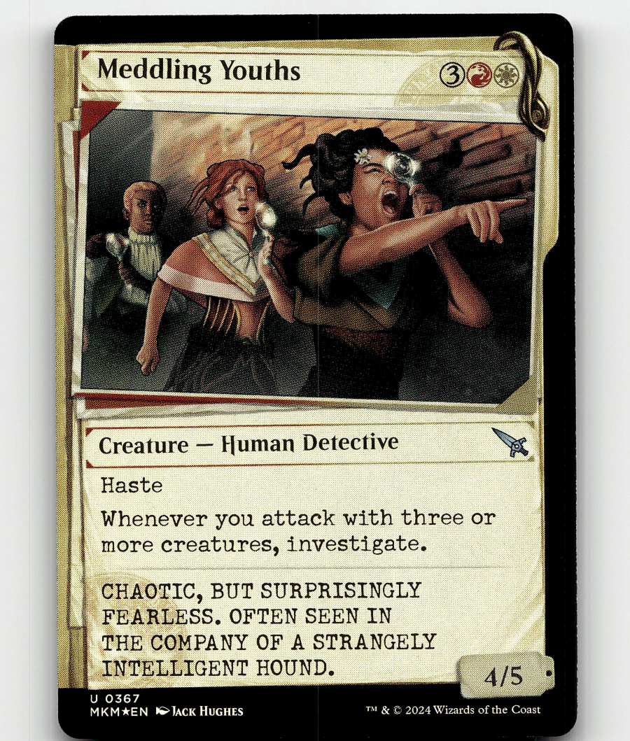 FOIL - MTG Meddling Youths 367 (Showcase) - Murders at Karlov