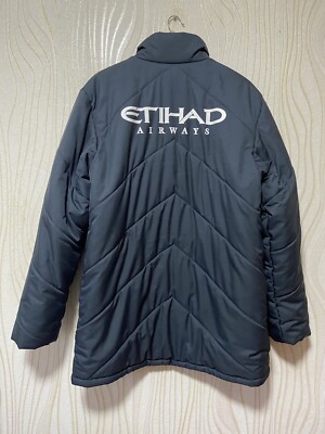 MANCHESTER CITY FOOTBALL SOCCER COAT PUFFER JACKET UMBRO sz L MEN
