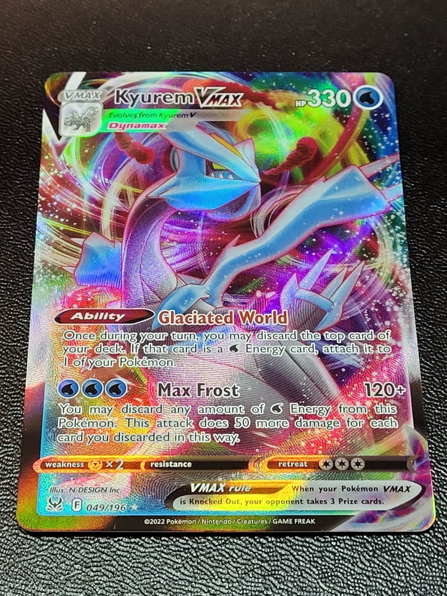 Kyurem VMAX Ultra Rare 049/196 Lost Origin NM/Mint Pokémon Card