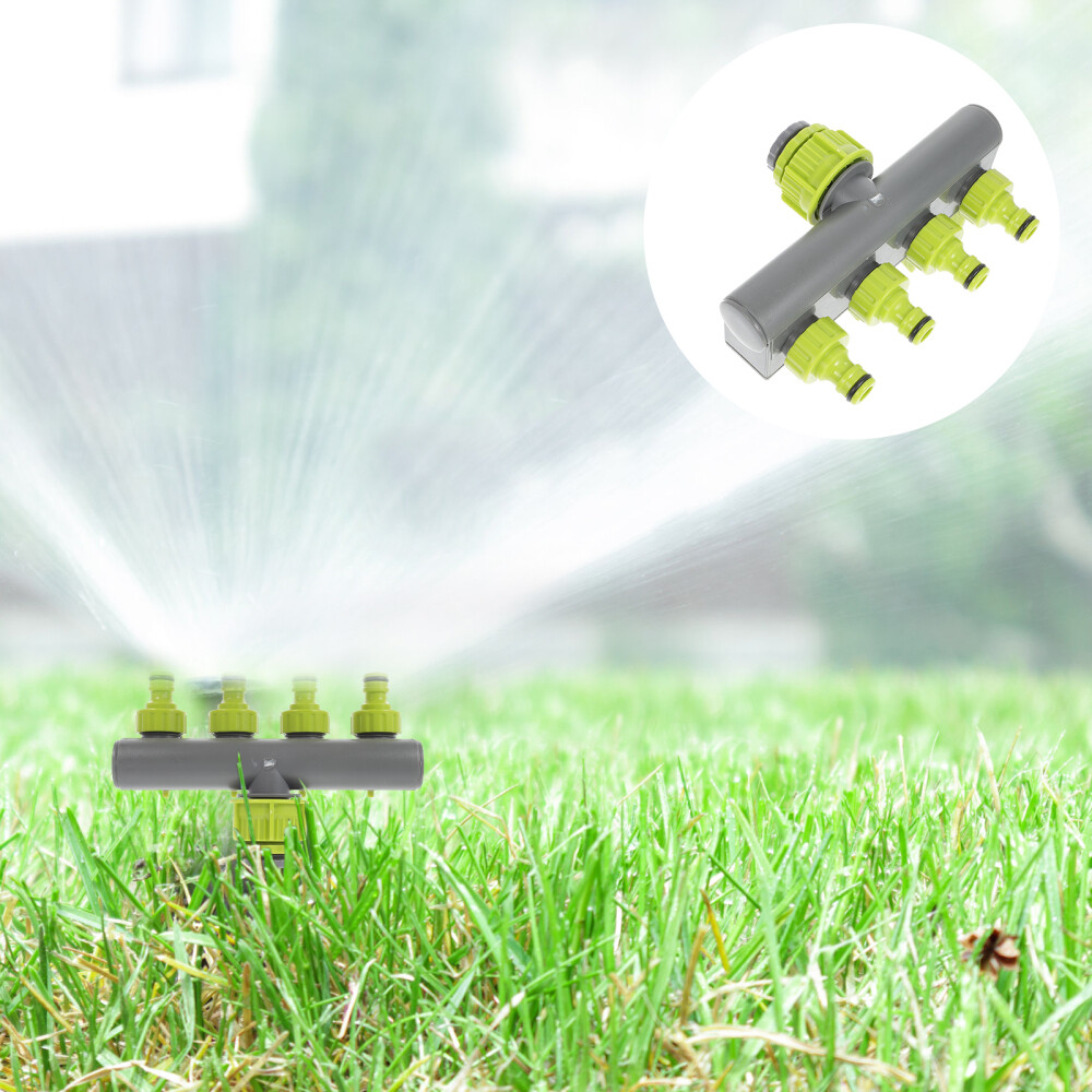 Hose Fittings Four Way Diverter Water Pipe Splitter Sprinkler