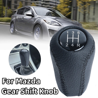 5 Speed Gear Shift Knob For Mazda 3 BK BL 2006-2012 5 CR CW 2005