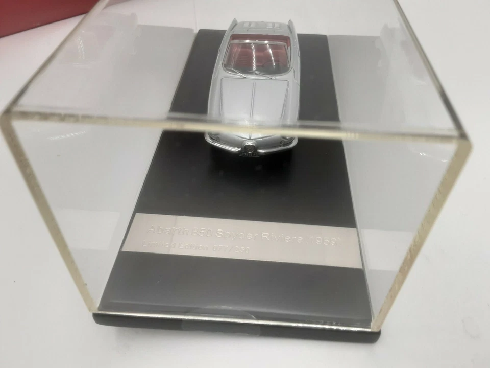 abarth 850 spyder riviera silver resine starline luxB 1/43 ... - Photo 3/4